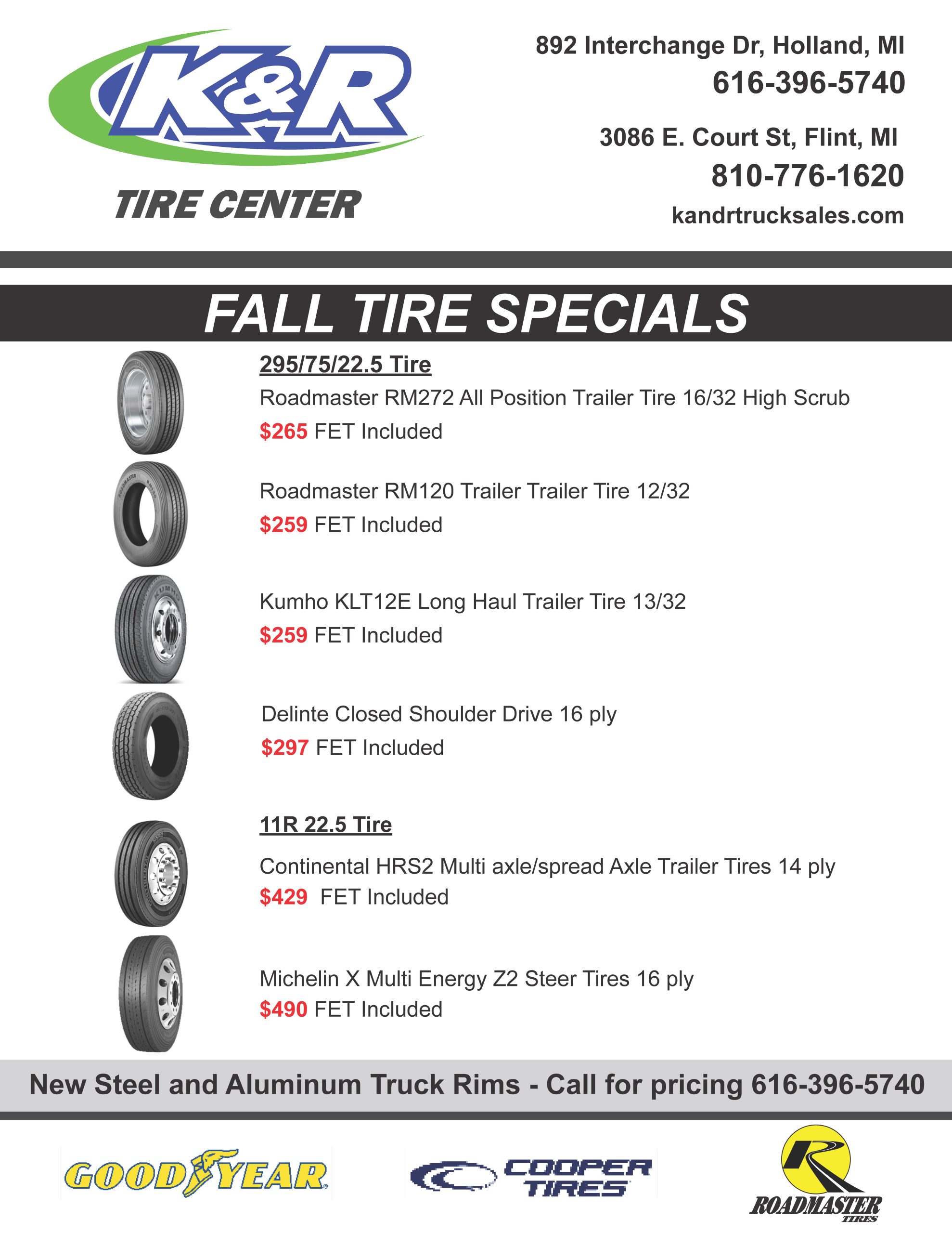 October Tire Flyer 2024