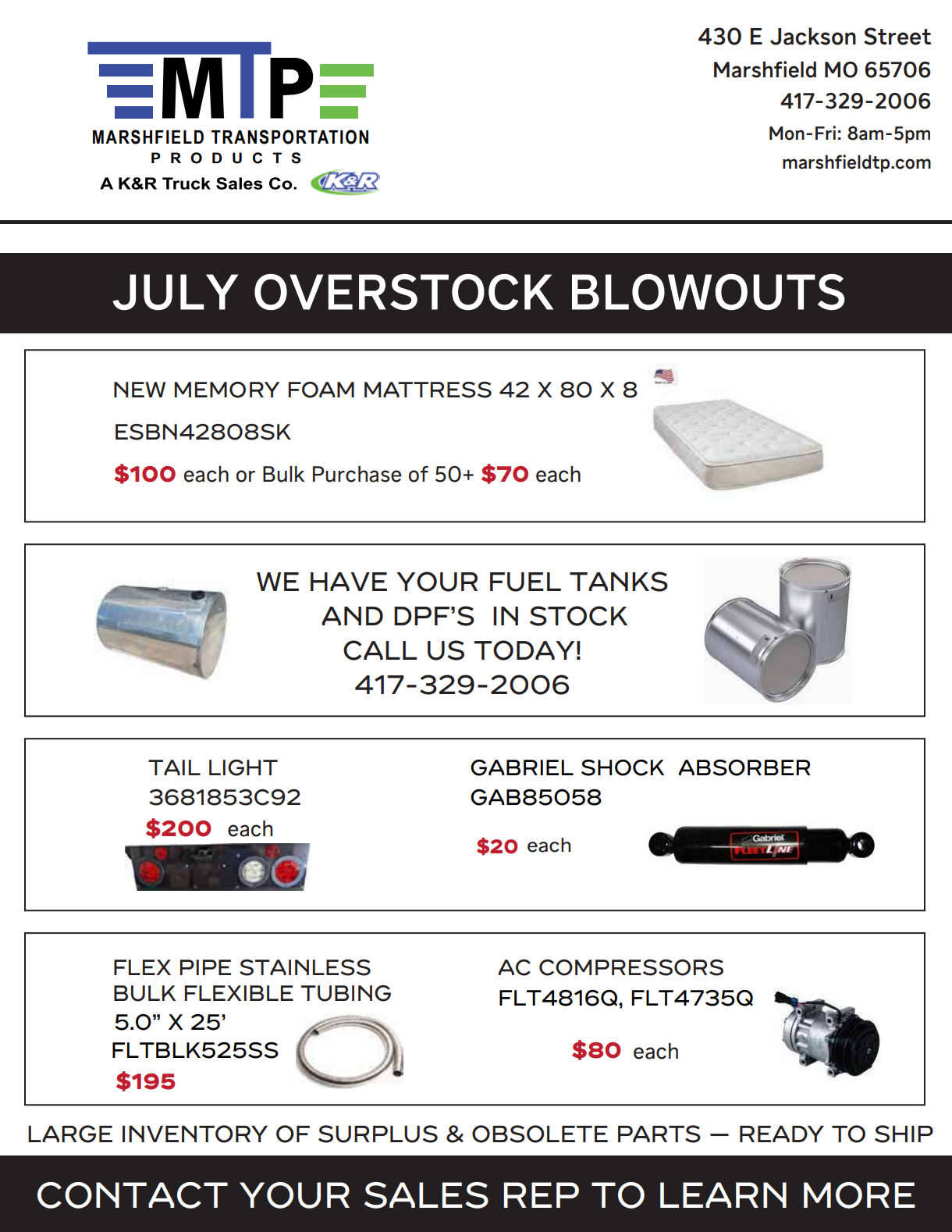 Marshfield Transportation Products