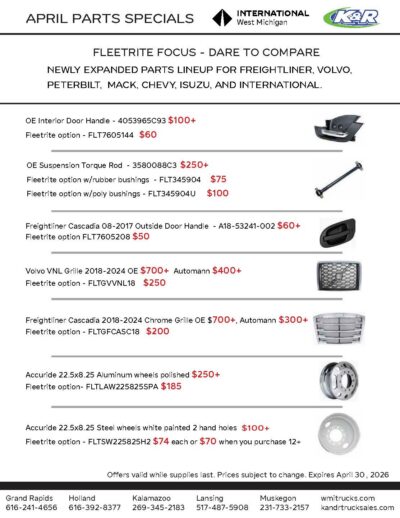 Parts Specials
