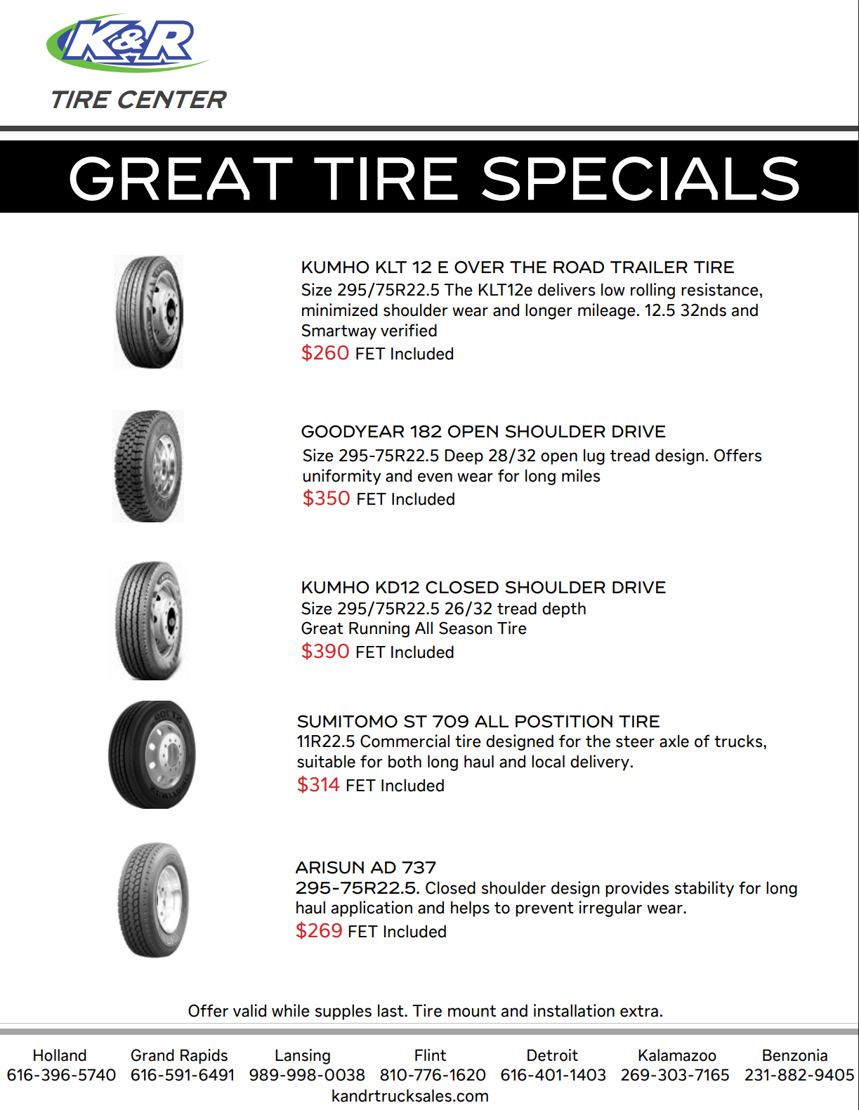 June Tire Specials