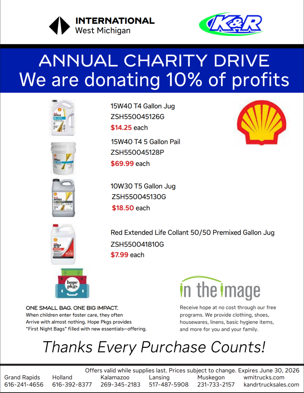 Parts Charity Shell
