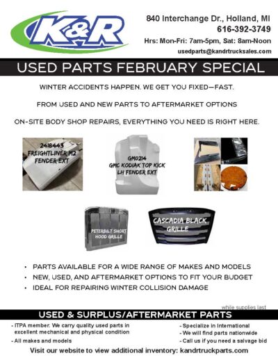 Used Parts Specials