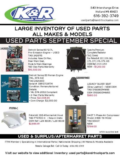 Used Parts Specials